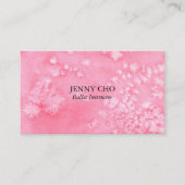 Minimaal roze getextureerd visitekaartje (Voorkant)