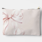 Minimaal roze monogram accessoire zakje etui (Achterkant)