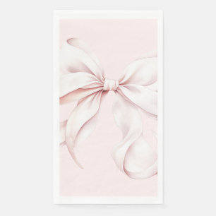 Minimaal roze strikpapier servet