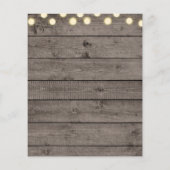 Minimaal Rustic Wood & Licht 4 Foto bespaart datum (Achterkant)