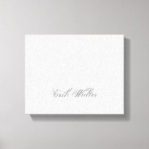 Minimaal script 3d monogram canvas afdruk