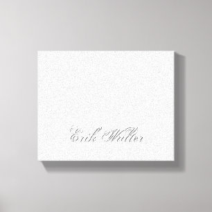 Minimaal script 3d monogram canvas afdruk