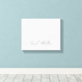 Minimaal script 3d monogram canvas afdruk (Insitu (Houten vloer))