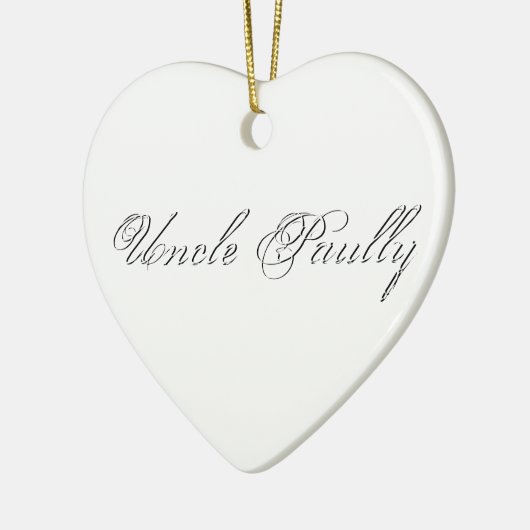 Minimaal script 3d monogram keramisch ornament (Links)