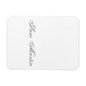 Minimaal script 3d monogram magneet (Horizontaal)