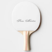 Minimaal script 3d monogram tafeltennisbatje (Achterkant)