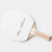 Minimaal script 3d monogram tafeltennisbatje (Zijkant)