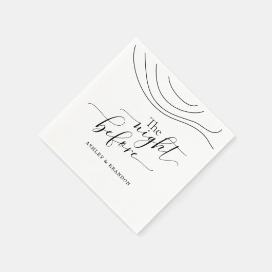 Minimaal script Abstract De Nacht Voor Servetten (Hoek)