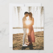 Minimaal script bruiloft kaart (Achterkant)