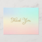 Minimaal script Business Hartelijk dank Briefkaart (Voorkant)