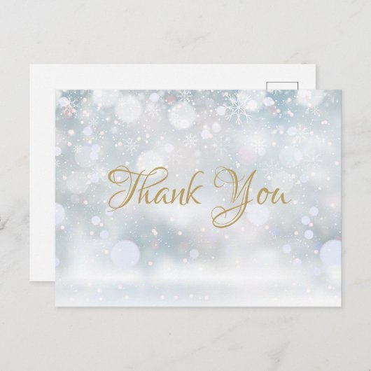 Minimaal script Business Hartelijk dank Briefkaart (Voorkant / Achterkant)