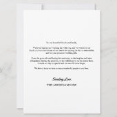 Minimaal script drie Photo Wedding Hartelijk dank (Achterkant)