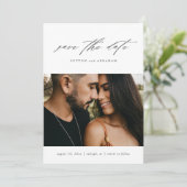 Minimaal script foto save the date (Staand voorkant)