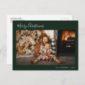 Minimaal script Vrolijk Kerstfeest Briefkaart (Voorkant / Achterkant)