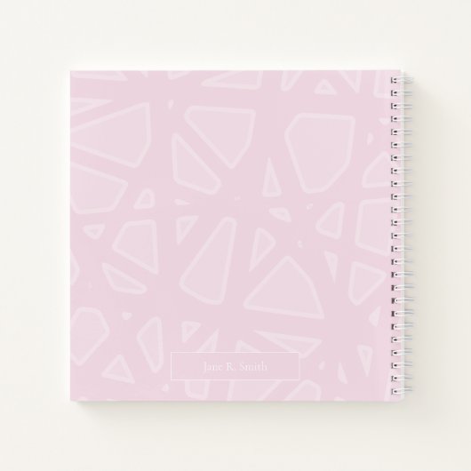 MINIMAAL  SQUARE SPIRAAL NOTITIEBOEK (Achterkant)