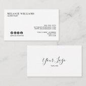 Minimaal stijlvol Visitekaartje ontwerp (Voorkant / Achterkant)