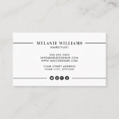 Minimaal stijlvol Visitekaartje ontwerp (Voorkant)