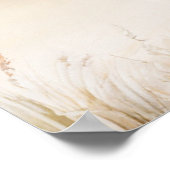 Minimaal strand welkom bord poster (Hoek)