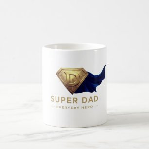 Minimaal Superheld Vaderdag Design Koffiemok