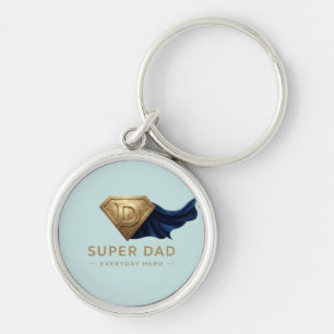 Minimaal Superheld Vaderdag Design Sleutelhanger