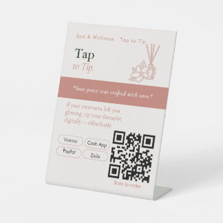 Minimaal tik op tip QR-code bord | Betalingen / Fo Reclamebord Met Voetstuk