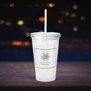 Minimaal toevoegen Business Logo-kader Acryl Drinkbeker