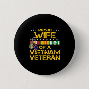 Minimaal Trots echtgenote vietnam veteraan mijn ma Ronde Button 5,7 Cm