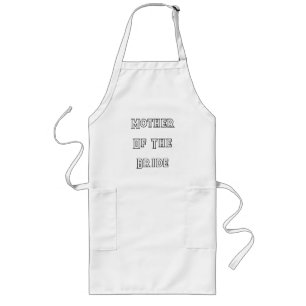 Minimaal trouwcadeau voor moeder van de bruid lang schort