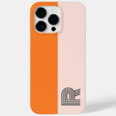 Minimaal twee kleuren blok Roos roze Sinaasappel m Case-Mate iPhone Case (Achterkant)
