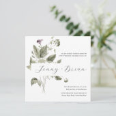 Minimaal | Uitnodiging tot weduwen in het voorjaar (Staand voorkant)