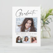 Minimaal uniek Afstudeerder voor Calligrafie-inkt  Aankondiging (Staand voorkant)