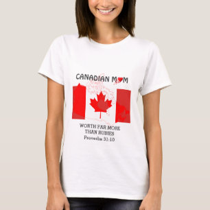 MINIMAAL VAN CANADIAN, meer dan Rubies PROVERBS 31 T-shirt