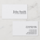 Minimaal Visitekaartje witte tapijtschelp (Voorkant / Achterkant)