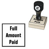 Minimaal "volledig betaald bedrag" Rubberstempel (Gestempeld)