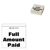 Minimaal "volledig betaald bedrag" Rubberstempel Rubberstempel (Gestempeld)