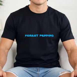 Minimaal wandelen natuur liefhebber turquoise t-shirt