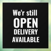 Minimaal We zijn nog steeds open Raamsticker (Vel 3)