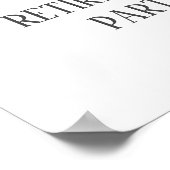 Minimaal welkomstteken van de Pensioenpartij Poster (Hoek)