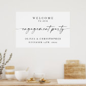 Minimaal welkomstteken van de servicepartij poster (Keuken)