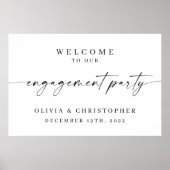 Minimaal welkomstteken van de servicepartij poster (Voorkant)