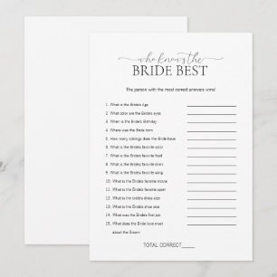 Minimaal wie de game van het Vrijgezellenfeest Bri Kaart