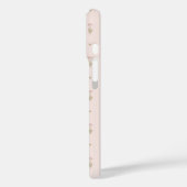 Minimaal wildbloempatroon met stippen Case-Mate iPhone case (Achterkant / Links)
