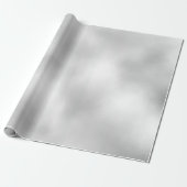 Minimaal wit, grijs, zilverglaasje cadeaupapier (Uitgerold)