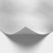 Minimaal wit, grijs, zilverglaasje cadeaupapier (Hoek)