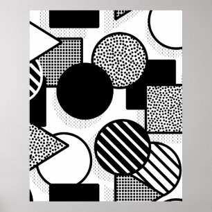 Minimaal zwart ontwerp III Poster