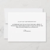 Minimaal zwart wit persoonlijk begeleidend voorste (Achterkant)