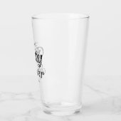 Minimaal zwart-wit Retro Baby shower Glas (Links)