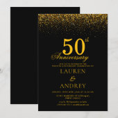 Minimal 50th Wedding Anniversary Invitation (Devant / Derrière)