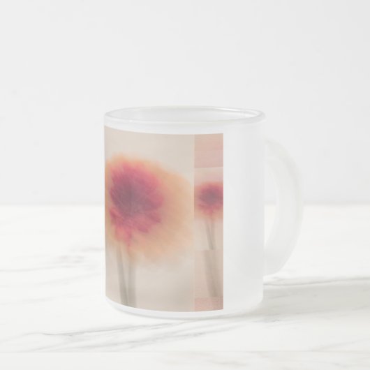 Minimal Abstract Floral Mug with Quote (Devant droit)