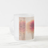 Minimal Abstract Floral Mug with Quote (Devant gauche)